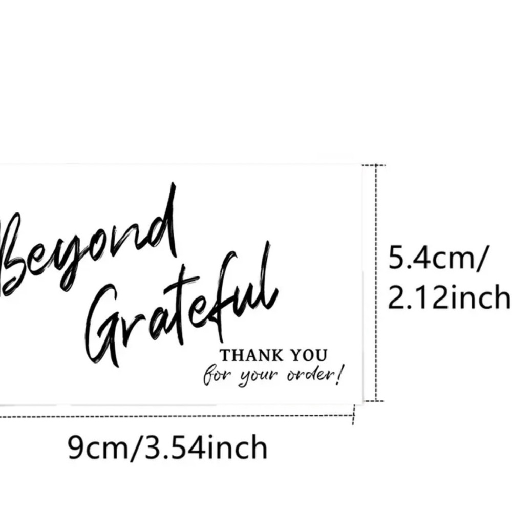 Elegant Black and White Thank You Cards, NEW, 50 pcs. - Picture 2 of 2